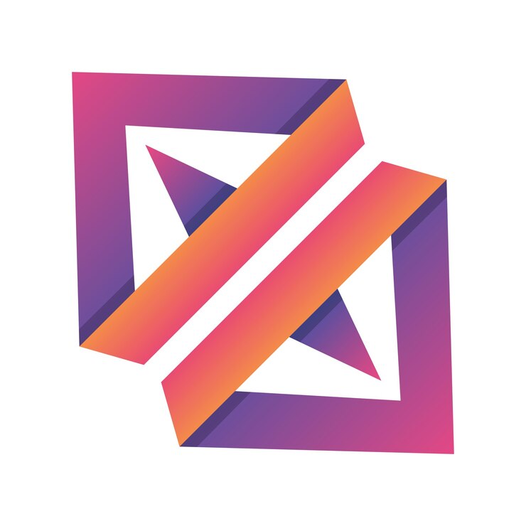 Vector diseño de logotipo geométrico abstracto