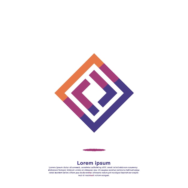 diseño de logotipo geométrico abstracto