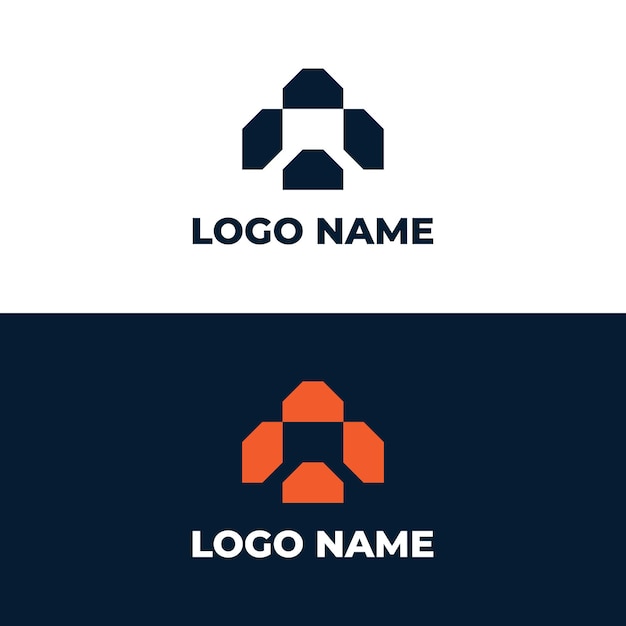 diseño de logotipo geométrico abstracto