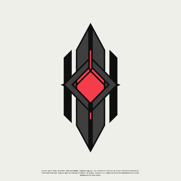 Diseño del logotipo geométrico H