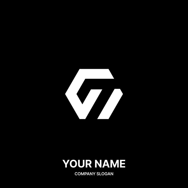 Vector diseño de logotipo geométrico con letras iniciales para la marca
