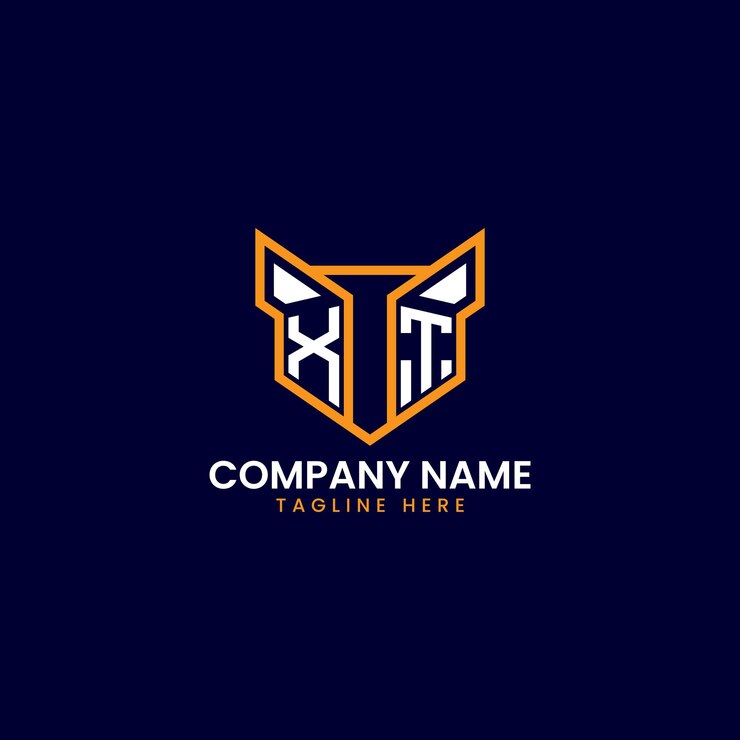 Vector diseño del logotipo geométrico de techinspired