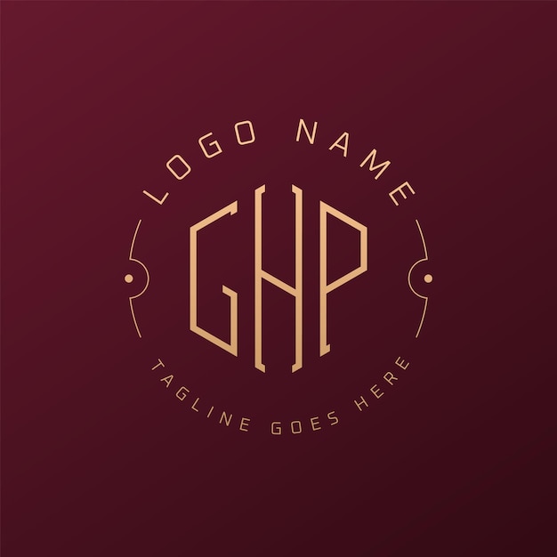 Diseño de logotipo de GHP de lujo Carta elegante GHP monograma Logotipo minimalista Poligono plantilla de diseño de logotipo GHP