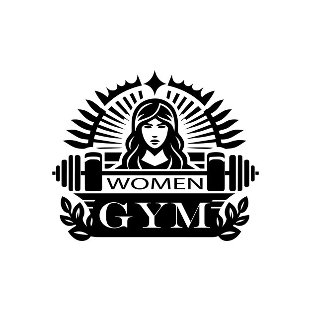 diseño del logotipo del gimnasio para mujeres