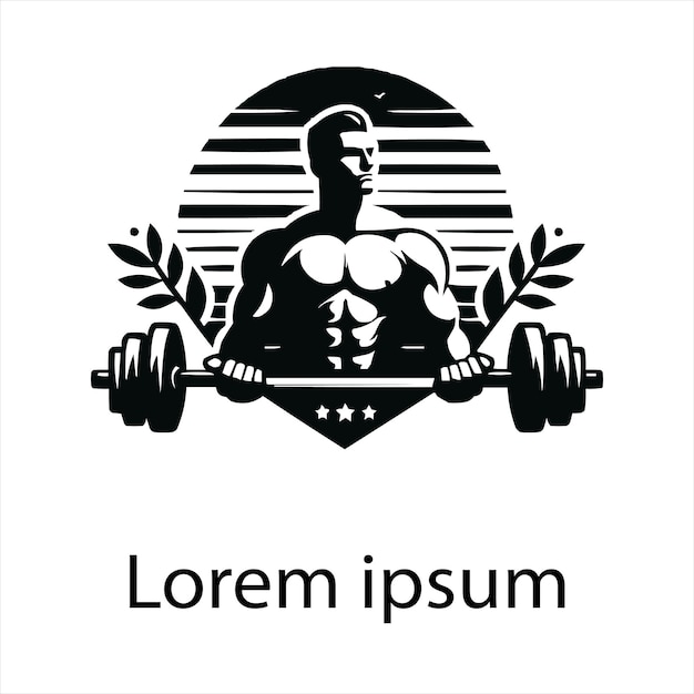 un diseño de logotipo de gimnasio para su marca