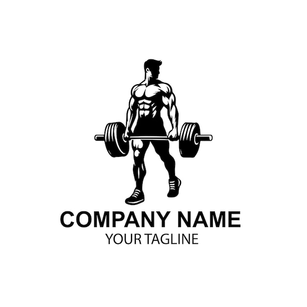 Diseño del logotipo del gimnasio vectorial