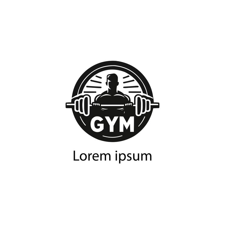 Vector diseño del logotipo de un gimnasio