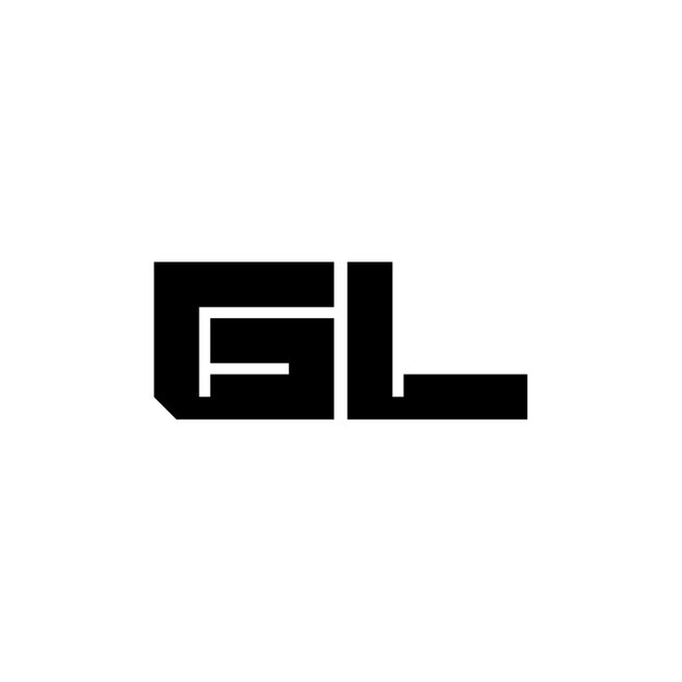 El diseño del logotipo GL monograma letra nombre de texto símbolo monocromático logotipo carácter alfabético logotipo simple