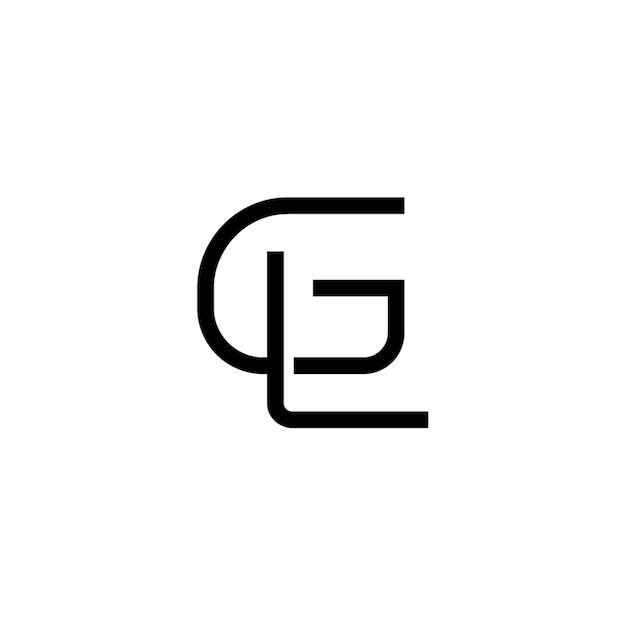 El diseño del logotipo GL monograma letra nombre de texto símbolo monocromático logotipo carácter alfabético logotipo simple