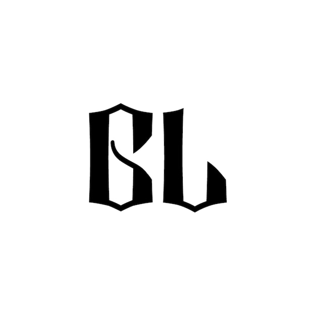 El diseño del logotipo GL monograma letra nombre de texto símbolo monocromático logotipo carácter alfabético logotipo simple