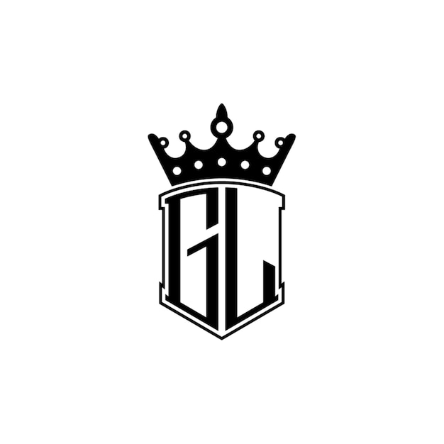 El diseño del logotipo GL monograma letra nombre de texto símbolo monocromático logotipo carácter alfabético logotipo simple