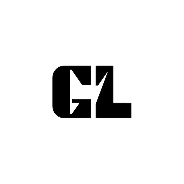 El diseño del logotipo GL monograma letra nombre de texto símbolo monocromático logotipo carácter alfabético logotipo simple