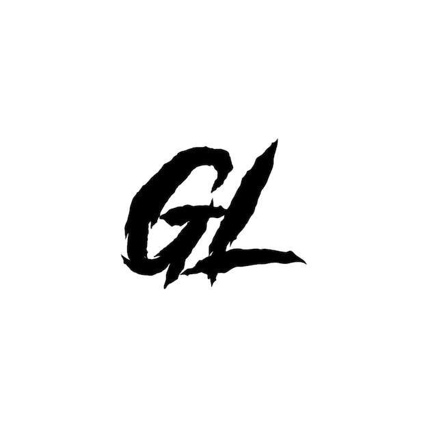 El diseño del logotipo GL monograma letra nombre de texto símbolo monocromático logotipo carácter alfabético logotipo simple