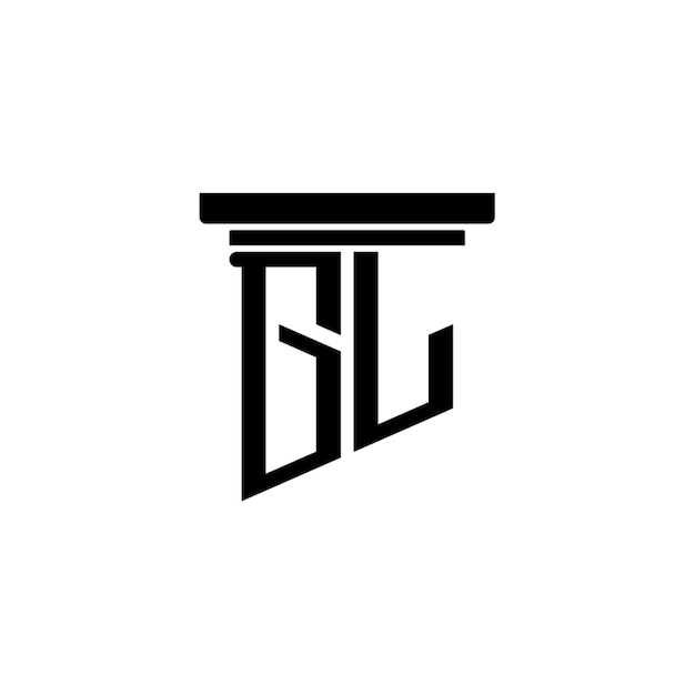 El diseño del logotipo GL monograma letra nombre de texto símbolo monocromático logotipo carácter alfabético logotipo simple