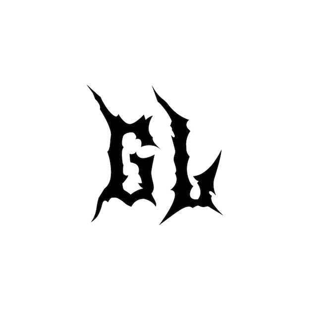 El diseño del logotipo GL monograma letra nombre de texto símbolo monocromático logotipo carácter alfabético logotipo simple