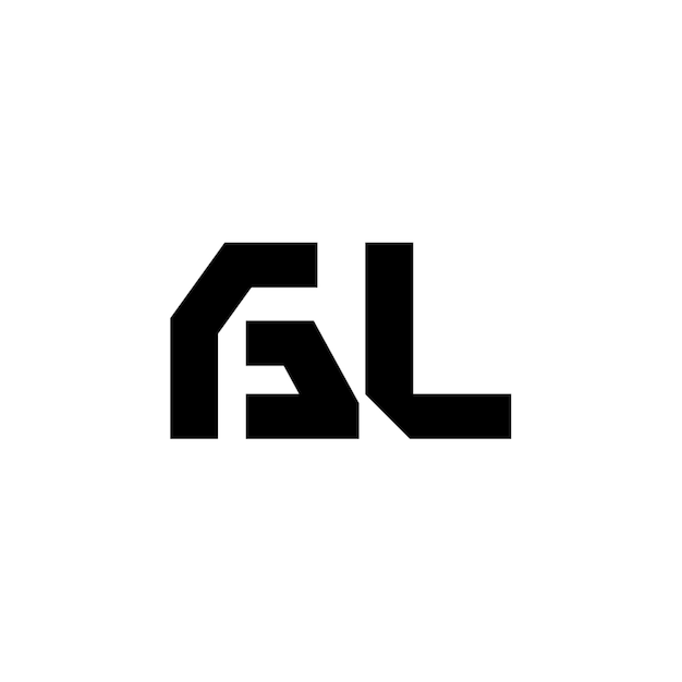 El diseño del logotipo GL monograma letra nombre de texto símbolo monocromático logotipo carácter alfabético logotipo simple
