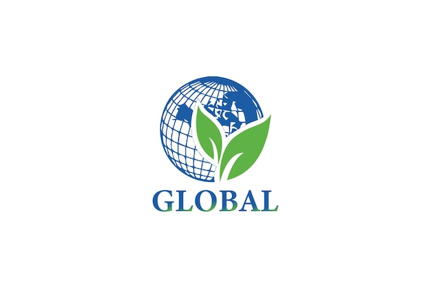 Diseño de logotipo global natural