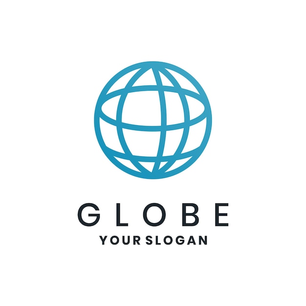 Diseño de logotipo de globo abstracto