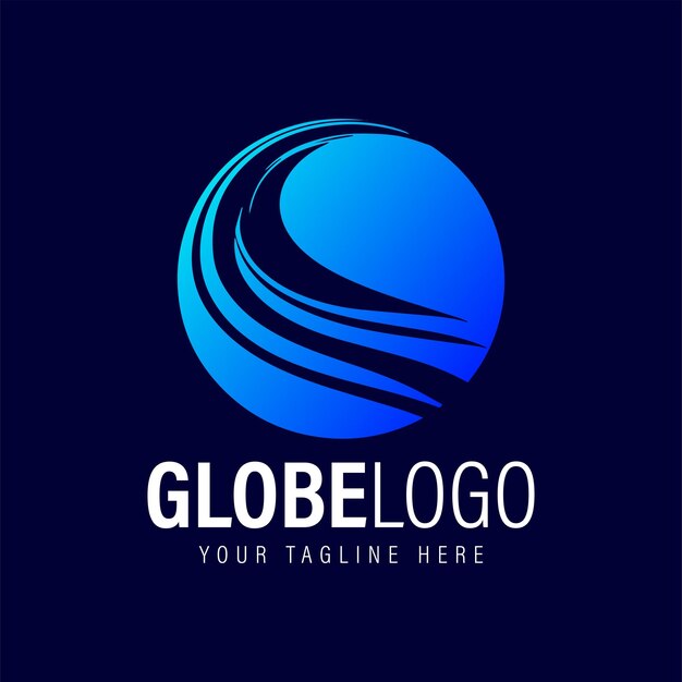 Vector diseño de logotipo de globo diseño de logotipo de globo moderno mínimo