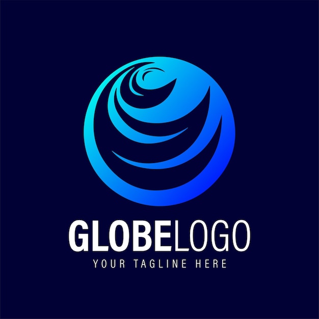 Diseño de logotipo de globo Diseño de logotipo de globo moderno mínimo