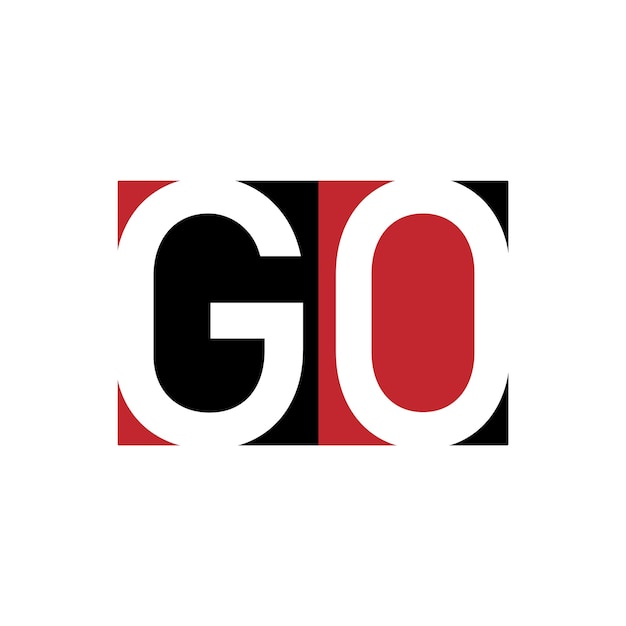 Diseño de logotipo GO OG vectores de logotipo Creative GO plantilla de diseño Simple GO logotipo mejor icono OG