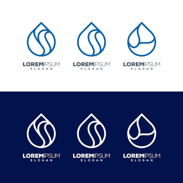 Vector diseño de logotipo de gota de agua