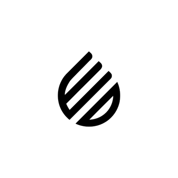 diseño de logotipo de gota ed