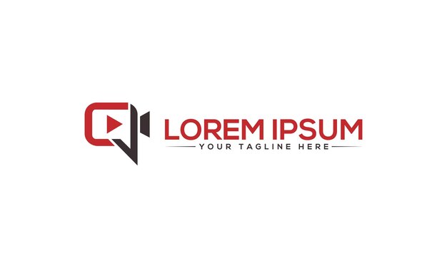 Diseño de logotipo de grabadora de vídeo