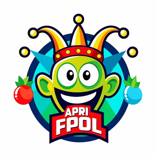 Diseño de logotipo gracioso de April Fool