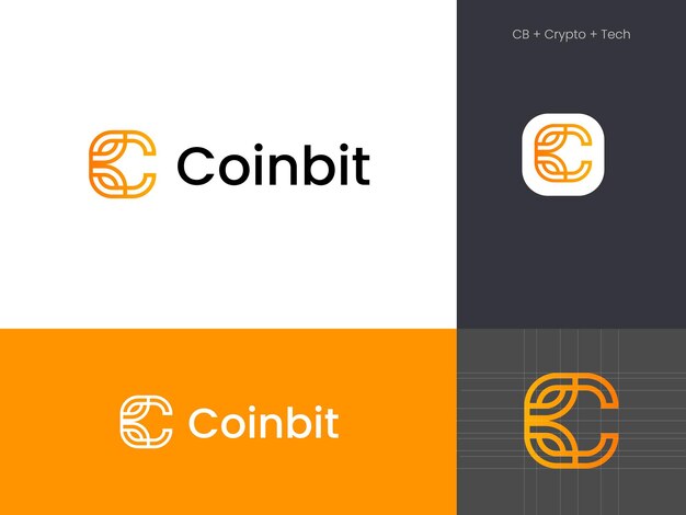 Diseño de logotipo Gradient Cryptocurrency para marca