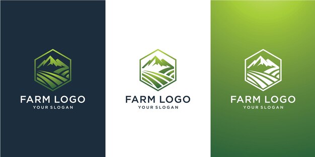 DISEÑO DE LOGOTIPO GRADIENTE DE GRANJA