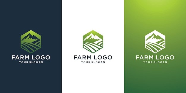 DISEÑO DE LOGOTIPO GRADIENTE DE GRANJA