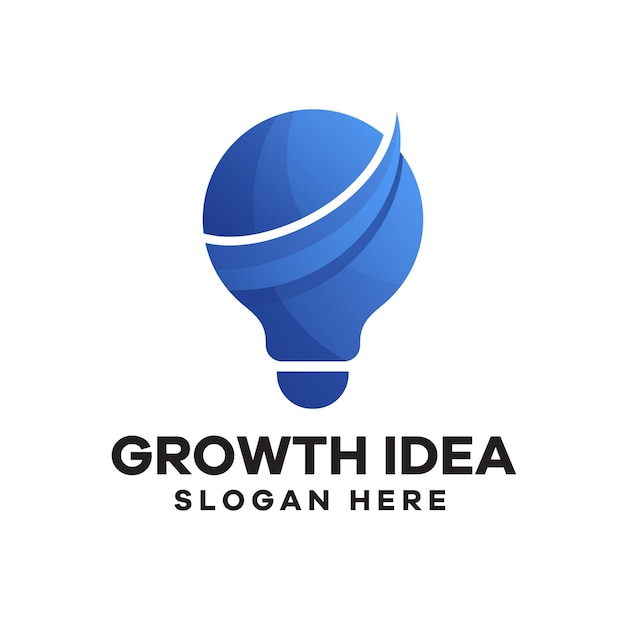 Diseño de logotipo de gradiente de inversión creativa
