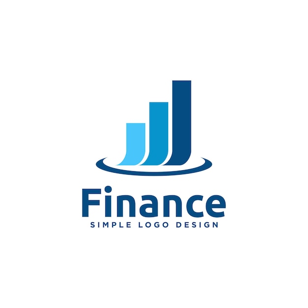 Diseño del logotipo del gráfico relacionado con las finanzas