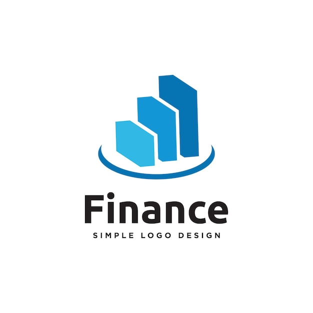 Diseño del logotipo del gráfico relacionado con las finanzas