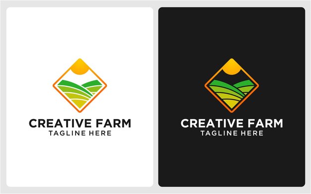 DISEÑO DE LOGOTIPO DE GRANJA CREATIVA LÍNEA SIMPLE MODERNO 8