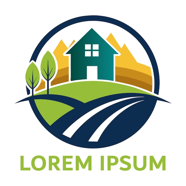 Diseño del logotipo de la granja Diseño único y moderno del logotipo Generado por IA vectorial