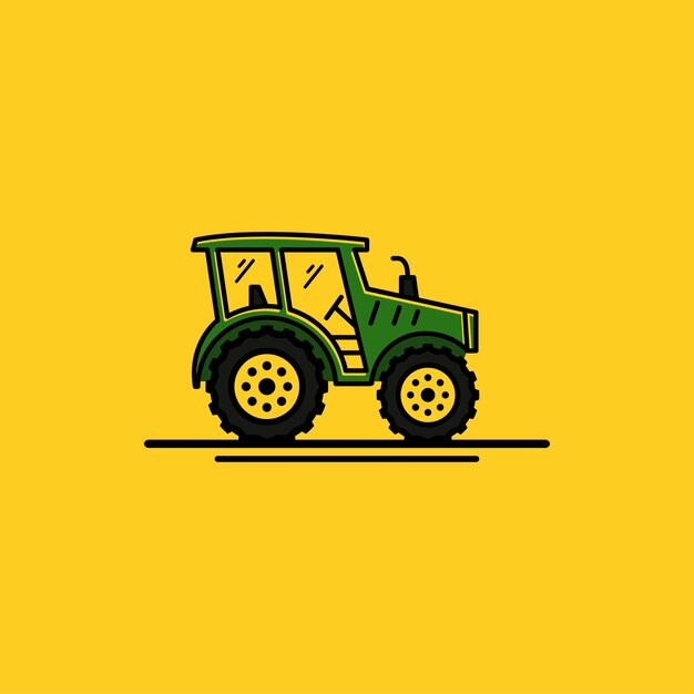 Diseño de logotipo de granja de tractores