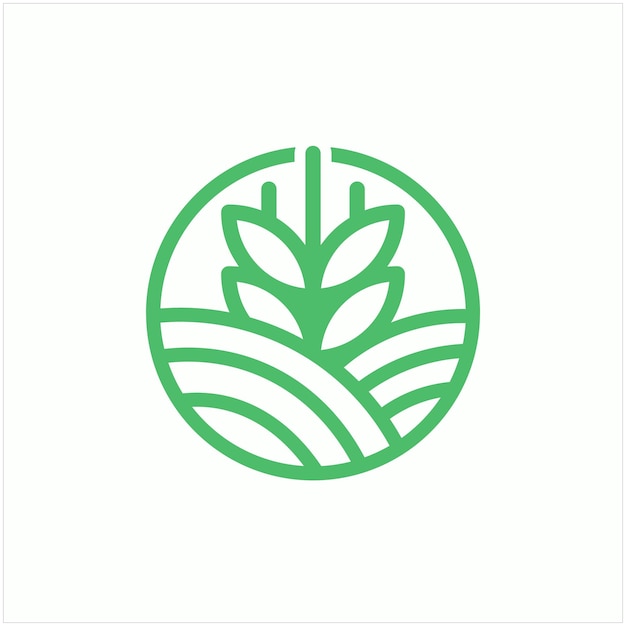 Diseño de logotipo de grano