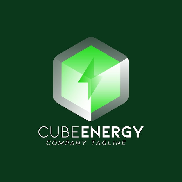 Diseño del logotipo de Green Cube Energy