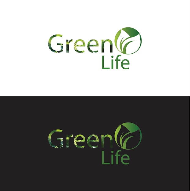 Diseño del logotipo de Green Leaf VectorAbstract logotipo de la compañía de hojas verdes