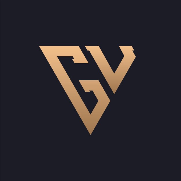 Diseño de logotipo GU Moderno Minimal Elegante y lujoso Logotipo GU Triángulo elegante Monograma Letra Logotipo GU Diseño para la identidad empresarial corporativa de la marca