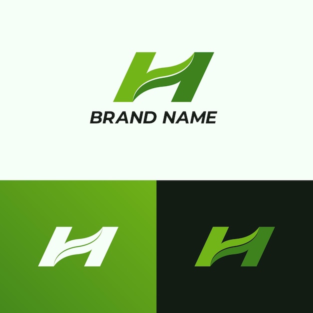 Diseño de logotipo h natural