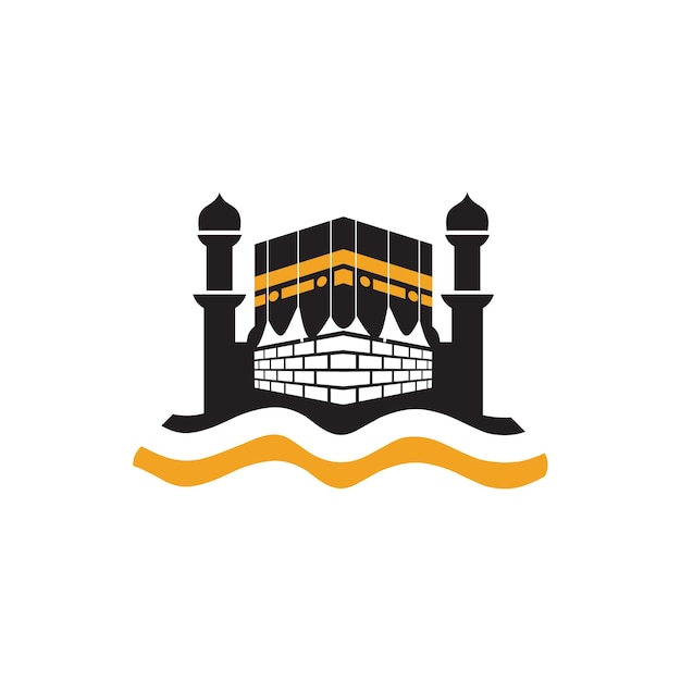 Diseño del logotipo del Hajj islámico de Kabah