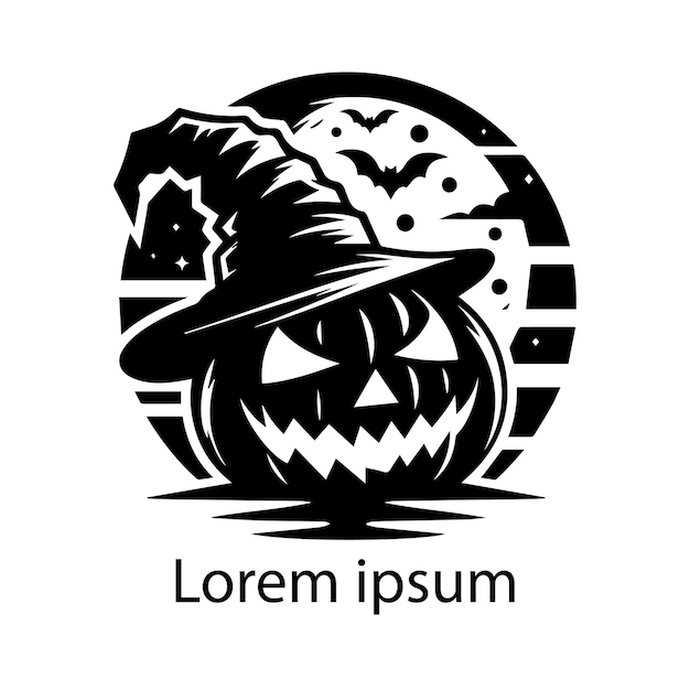 Diseño de logotipo de Halloween