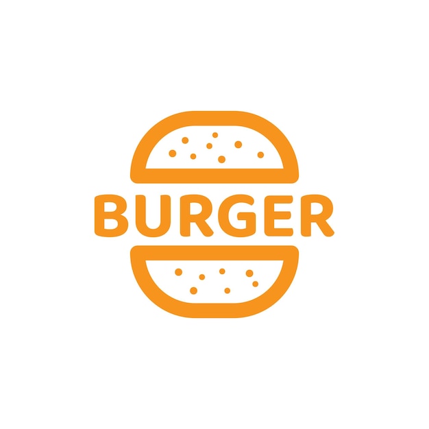 diseño de logotipo de hamburguesa simple