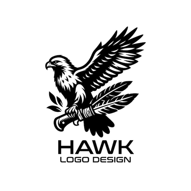 Diseño del logotipo de Hawk Vector