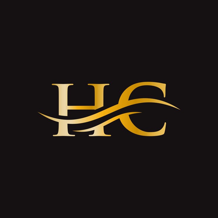 Vector diseño del logotipo de hc diseño inicial del logotipo de la letra hc