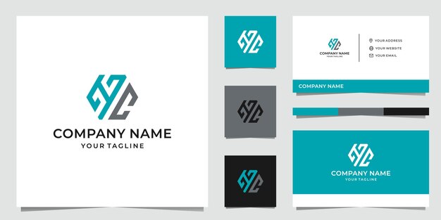 Diseño de logotipo HC con letras modernas 5