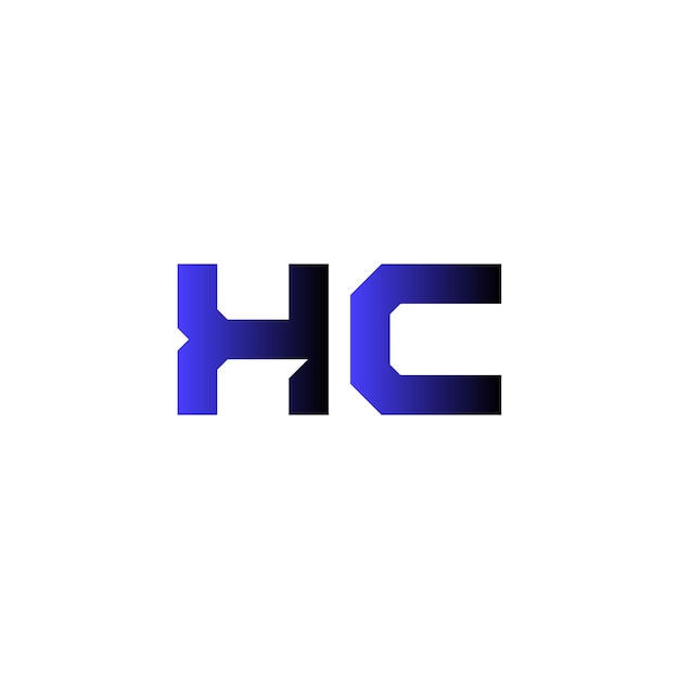 Vector diseño del logotipo hc